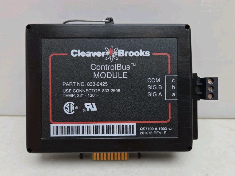 Cleaver Brooks 833-2425 ControlBus Module QS7700A1003 201276 Rev E