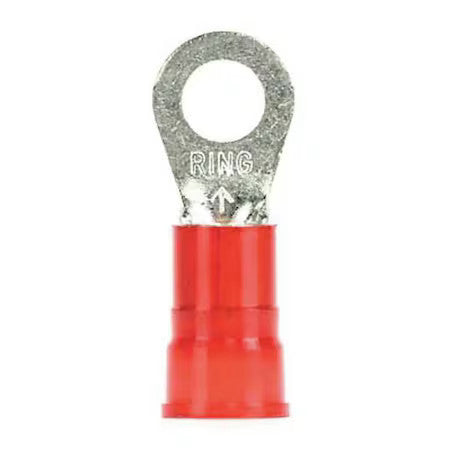 3M Mn8-14R/Sk Ring Terminal, 1/4 In Stud Size, 8 Awg, 1,000 V, Nylon Insulated,