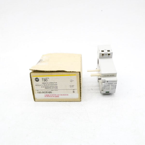 ALLEN BRADLEY 190-RCE120 SER. B 110/120VAC/DC (BR/YL) NSMP