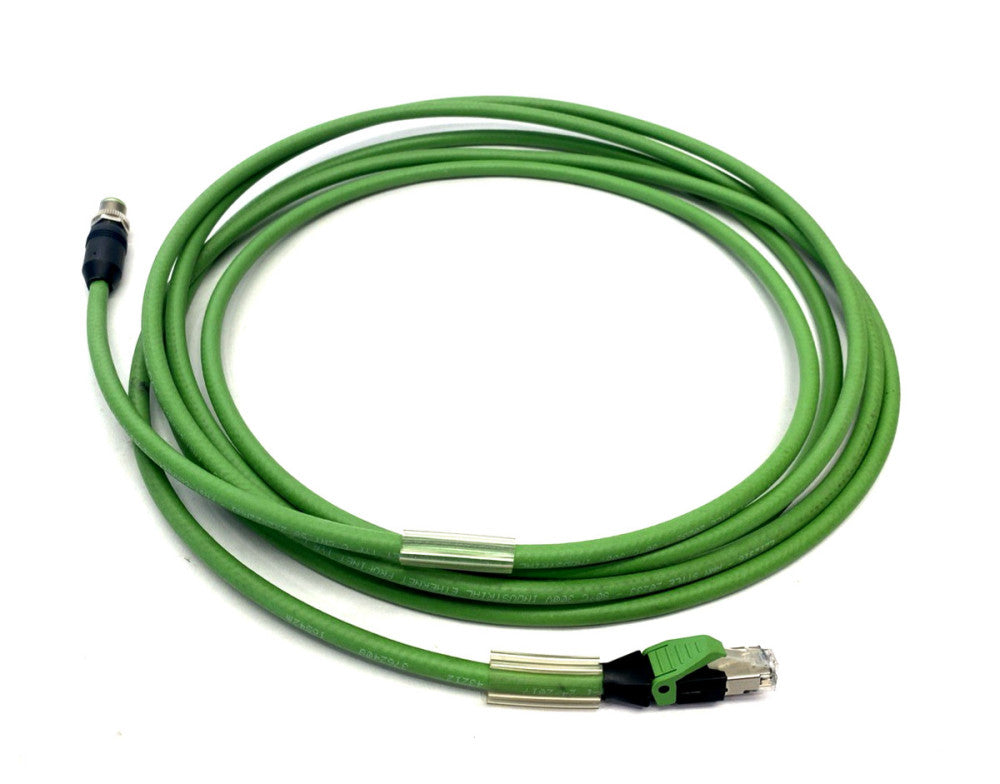 Murr Elektronik 7000-44711-7960400 Cordset, M12 Male D-Code 4-Pin To RJ45 4m