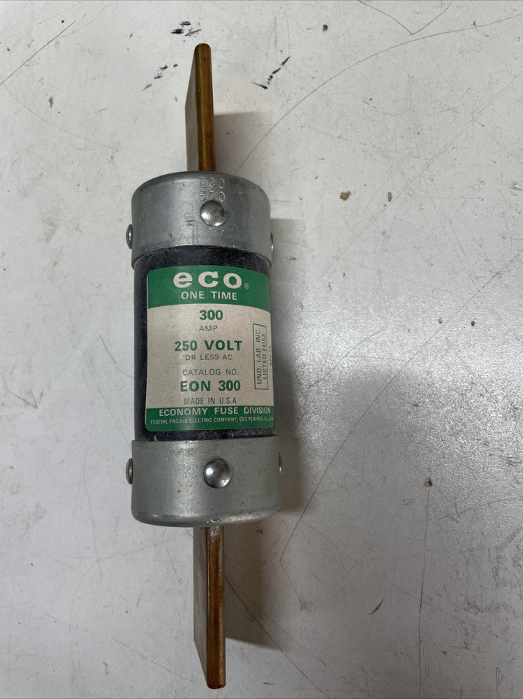 1) New no Box! ECO EON300 300A 250V Class H One-Time Fuse 