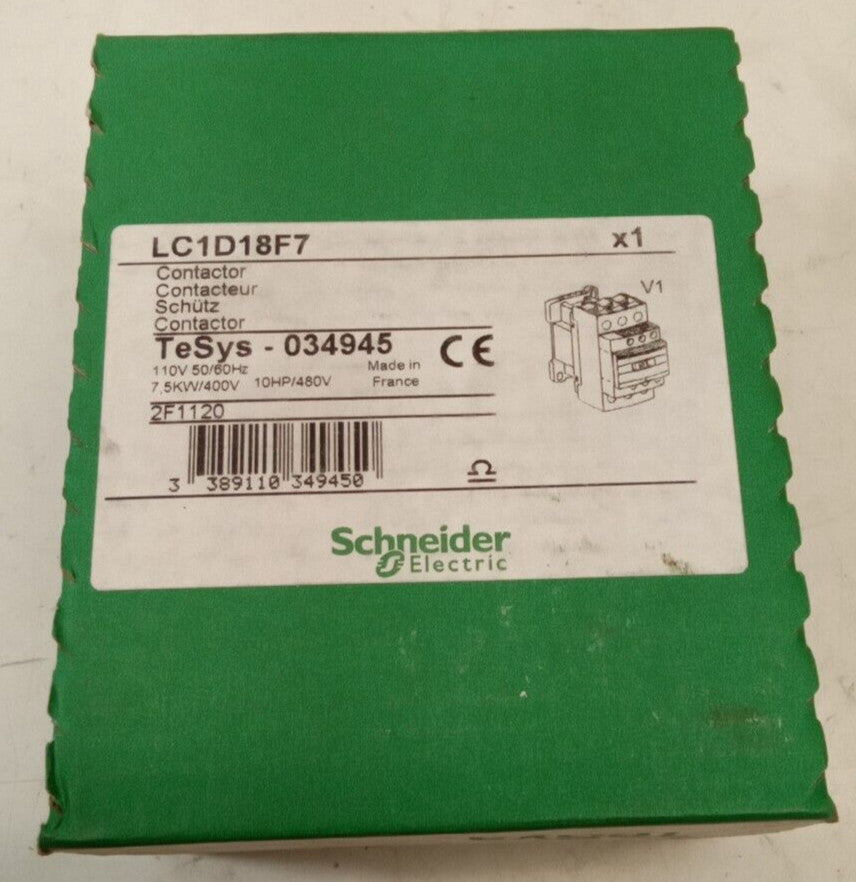 Schneider Electric LC1D18F7 Contactor 