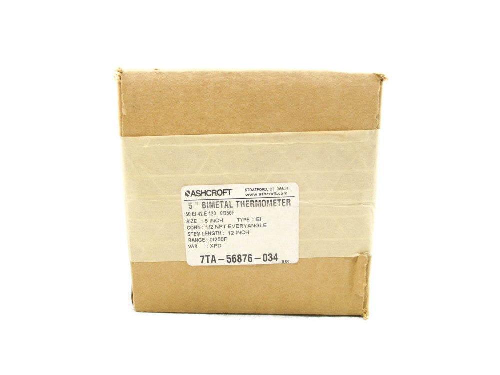 ASHCROFT 50EI42E120 0-250F NSFS