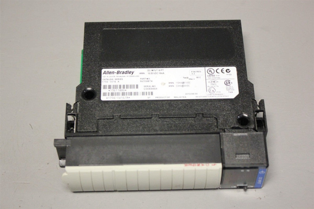 ALLEN BRADLEY CONTROLLOGIX DC INPUT PLC MODULE 1756-IV16 A FW 3.2