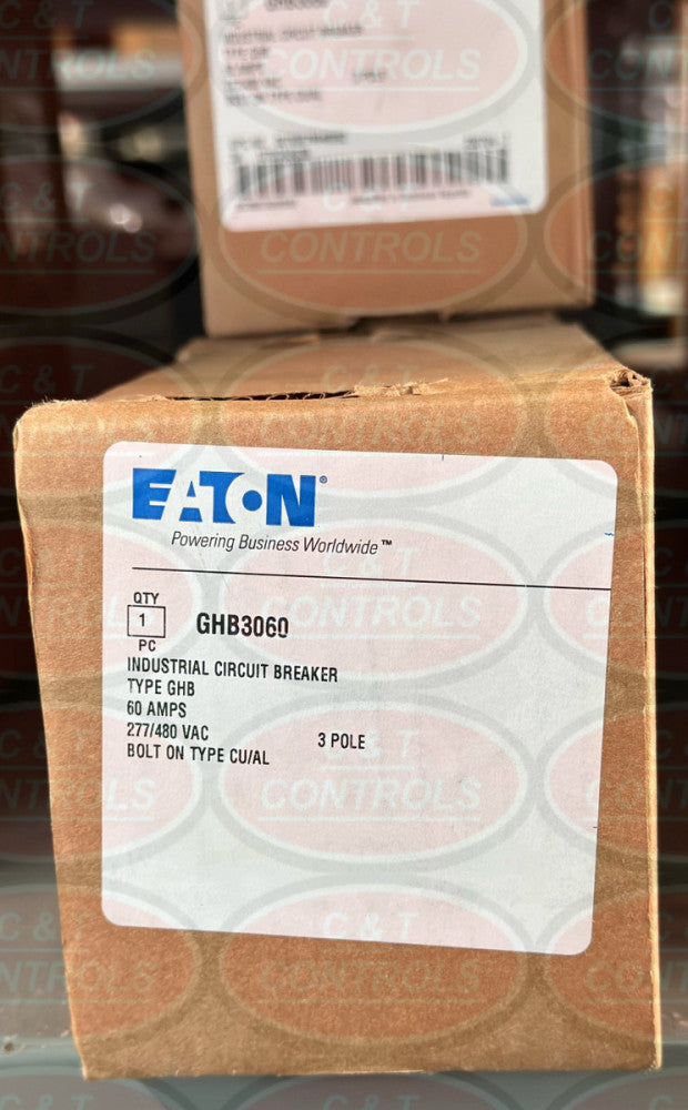 Eaton GHB3060 3P 60A Bolt On Circuit Breaker New In Box USA Stock
