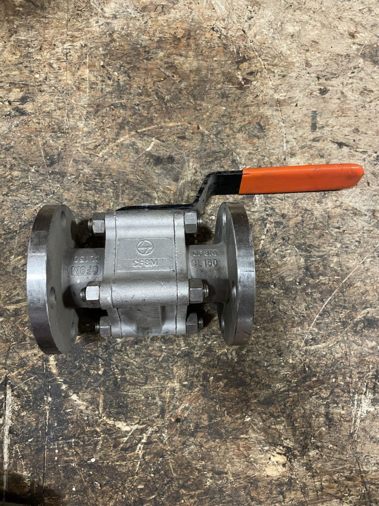L&T 1-1/2" 316 Stainless Steel Flanged Manual Ball Valve 290PSI
