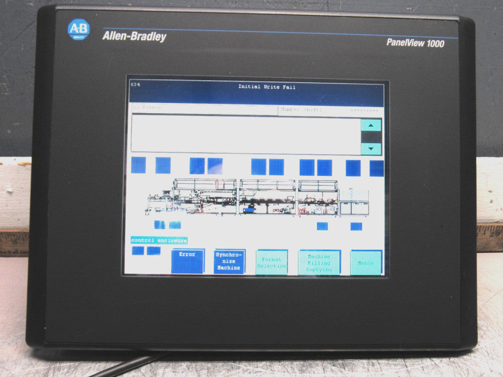 ALLEN BRADLEY PANELVIEW-1000 TOUCH PANEL 2711-T10C20 SER-F FRN-4.48 XLNT TAKEOUT
