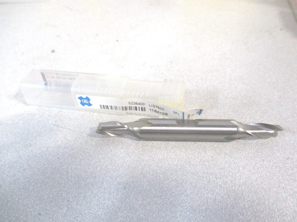 OSG (5226400) 17/64″ x 9/16″ x 3/8″ x 3-1/8″ OAL 2 Flute Cobalt Square End Mill 