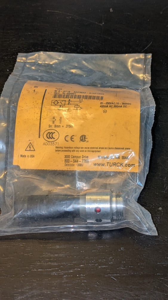 Turck 4208801 Inductive Sensor NI 8-GT18-ADZ30X2-B1331/S34 New & Sealed