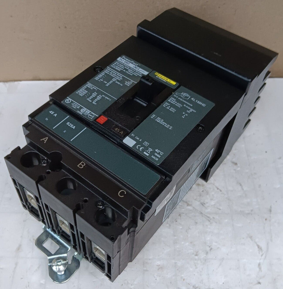 NEW SQUARE D HJA36045 I-LINE CIRCUIT BREAKER 45 AMP 3 POLE 600 VAC