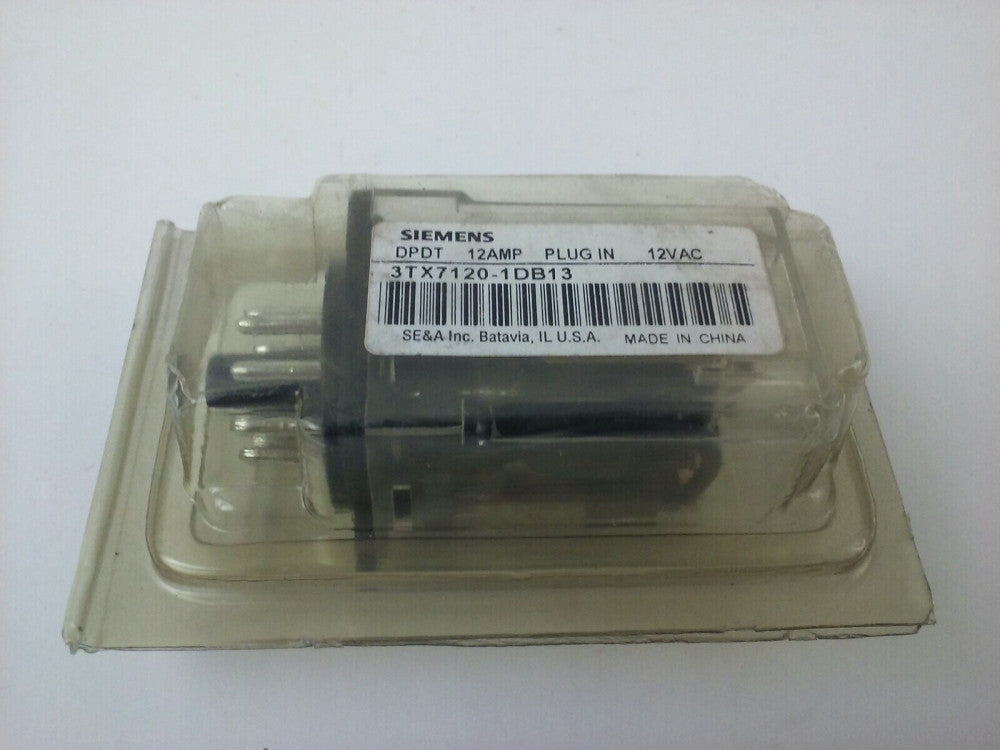 SIEMENS 3TX7120-1DB13 PLUG IN  12A @120V, 10A @240V, 1/3HP @120V, 1/2HP@240V