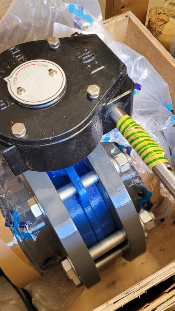 Airpipe AU15 A051 00 Compressed Air 8" Butterfly Valve - missing handwheel