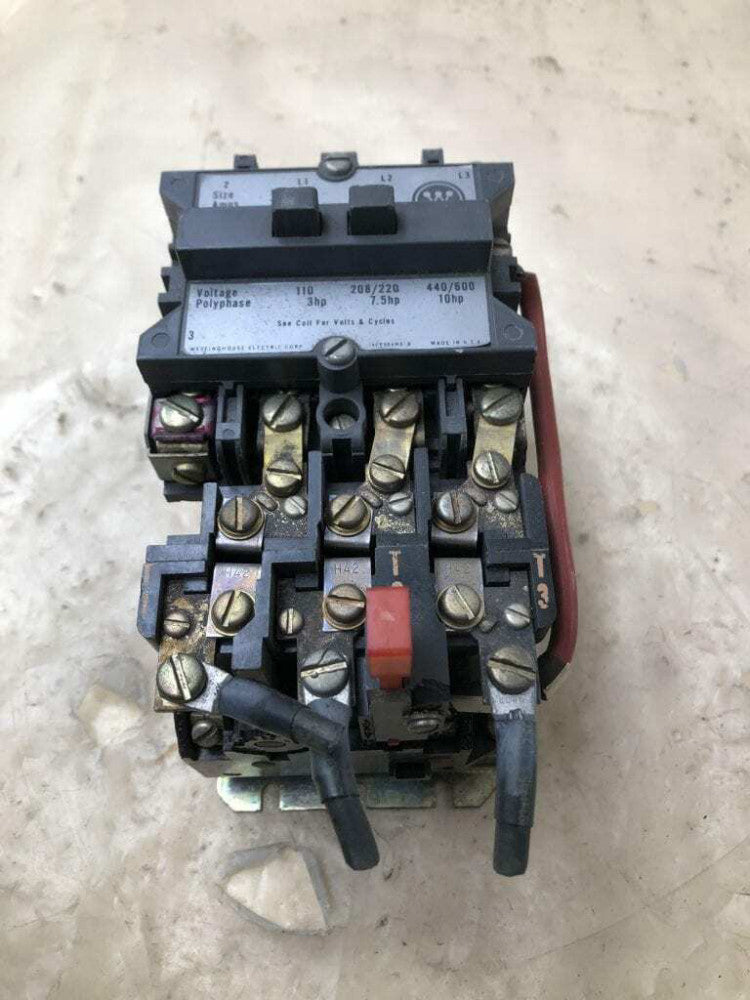 Westinghouse A200M1CAC NEMA 1 Magnetic Motor Starter 10HP 600V