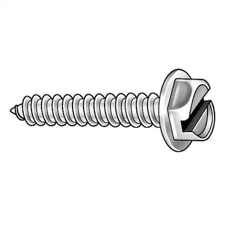 Zoro Select U51651.025.0125 Sheet Metal Screw, 1/4" X 1-1/4 In, Plain 18-8