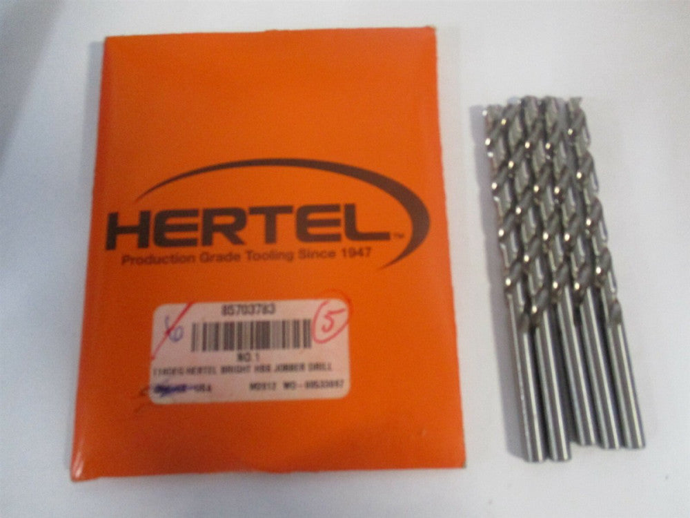 (85703783) #1 2-5/8" x 3-7/8" OAL 118° High Speed Steel Jobber Drill - Pack of 5