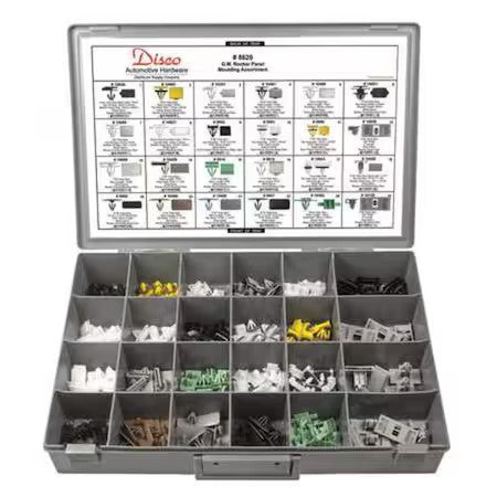 Zoro Select 8620 Gm Rocker Panel Assortment,220 Pc