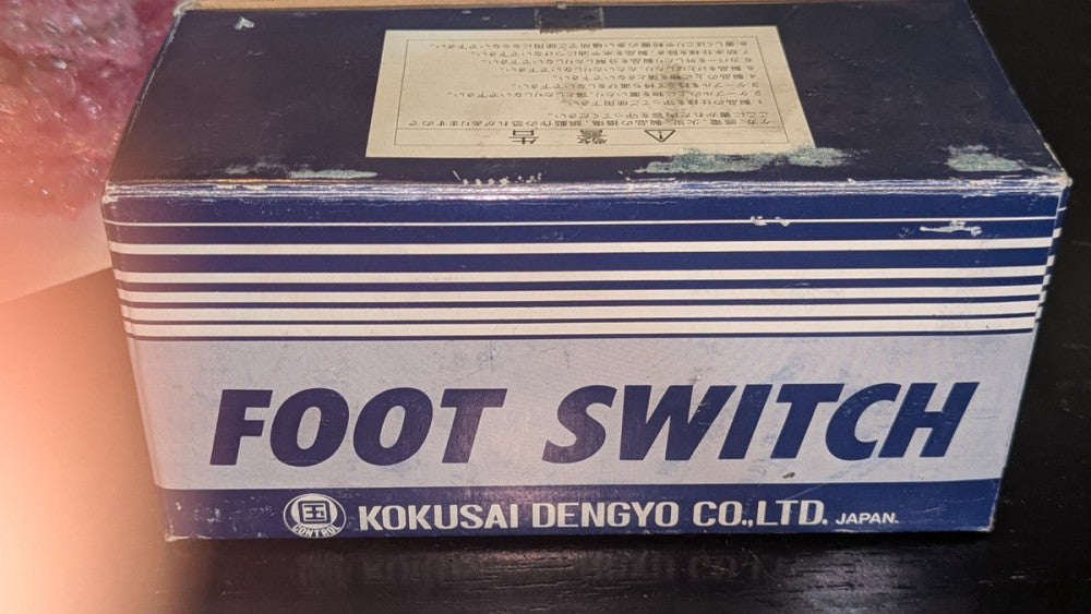 Kokusai Dengyo SF-1 Foot Switch General Purpose High Precision NIB