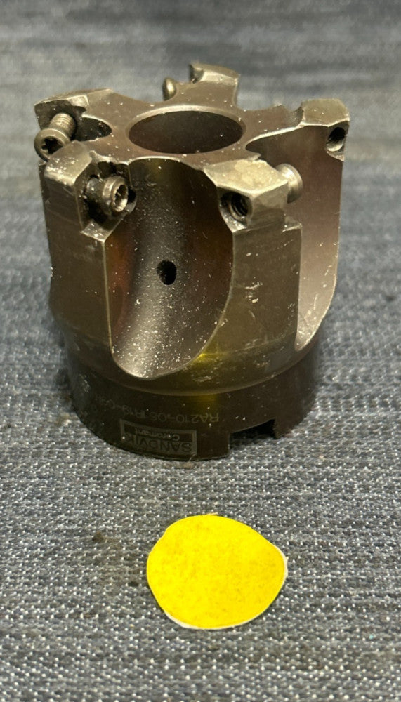 SANDVIK 5 BLADE 2" DIAM INDEXABLE FACEMILL CUTTER RA210-051R19-09H