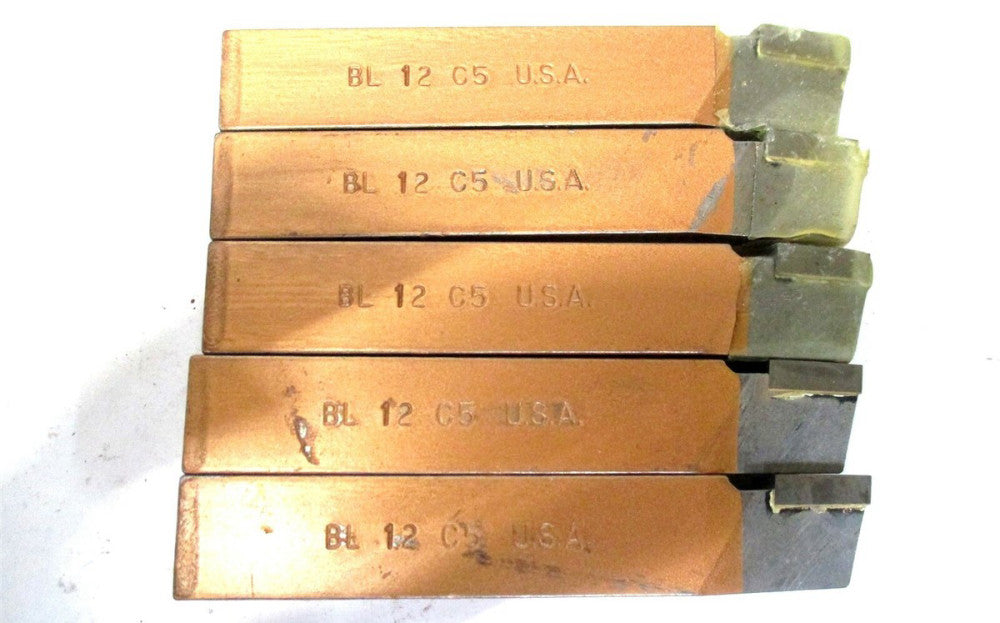 ACT (BL-12) 3/4" x 4-1/2" BL C5 LH Carbide Lead Angle Turning Tool Bit - 5 QTY