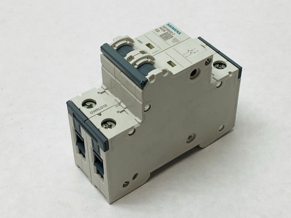 Siemens 5SY6202-7 Miniature Circuit Breaker 2-Pole 2A 400V
