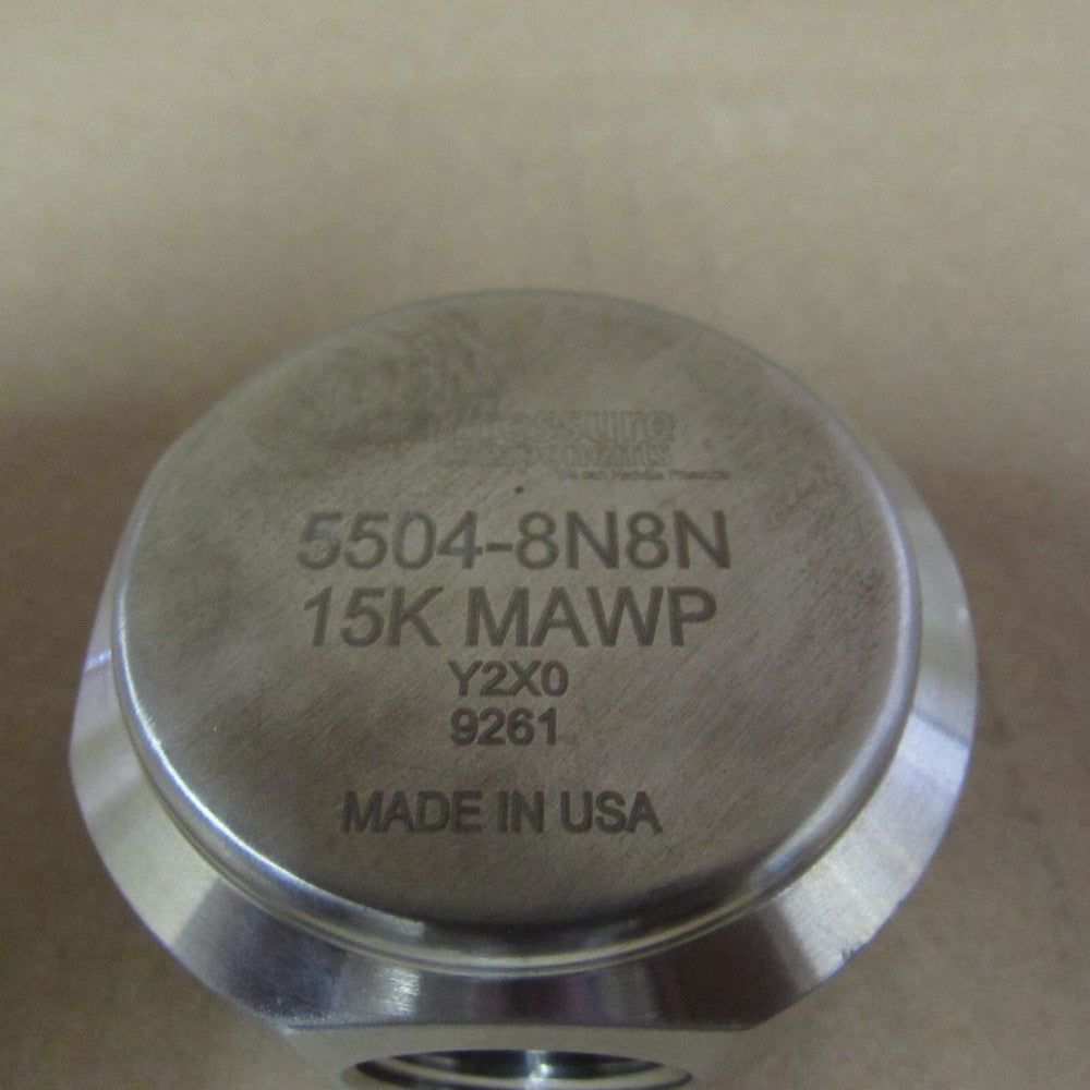 ULTRA PRESSURE 5504-8N8N 15K PSI, SS HIGH PRESSURE ELBOW, N/NIB, MAKE OFFER!