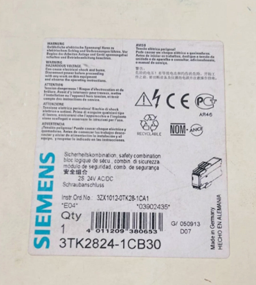 One Brand New SIEMENS 3TK2824-1CB30 Safety Relay