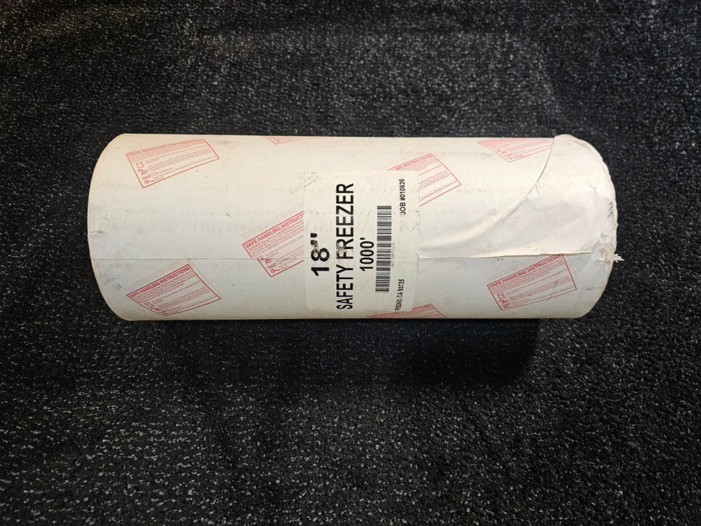 18" x 1000' White Standard Safety Freezer Paper Roll