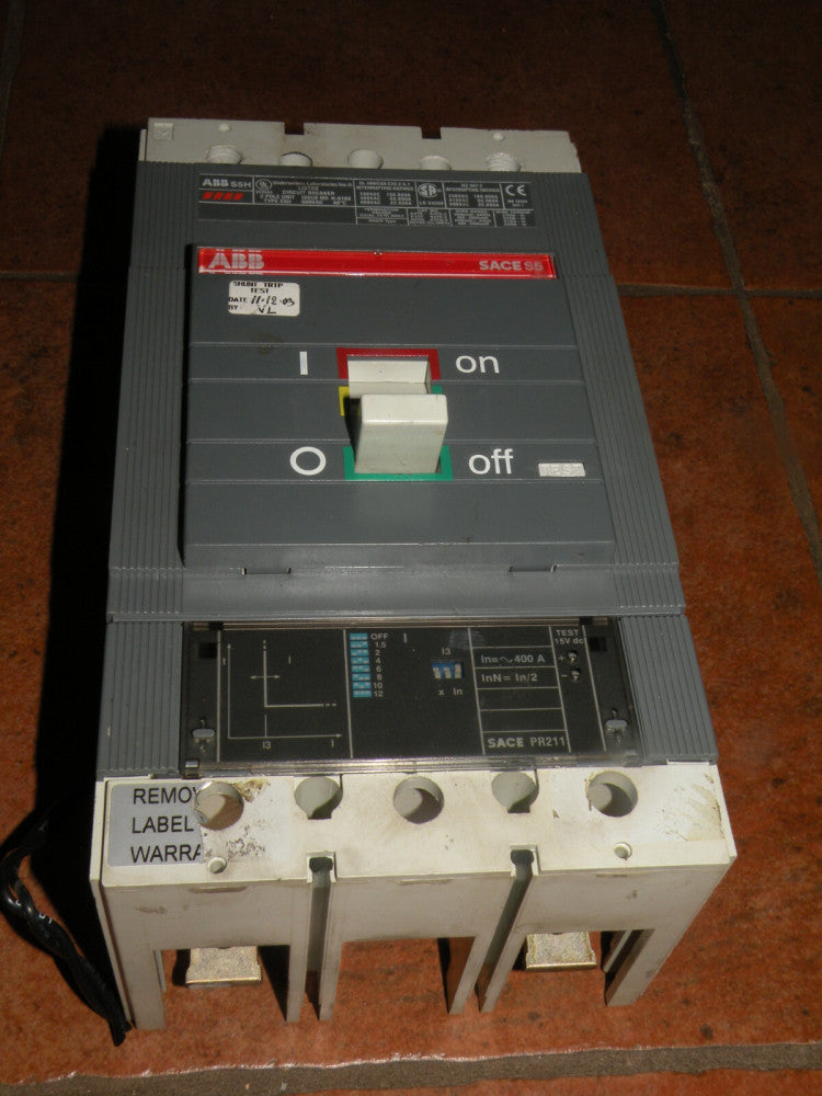 ABB SACE S5H 600 V 150 Amp 2 Pole Circuit Breaker USED