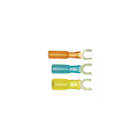 QUICKCABLE 164427-100 12-10 AWG Heat-Shrink Spade Terminal 1/4" Stud PK100