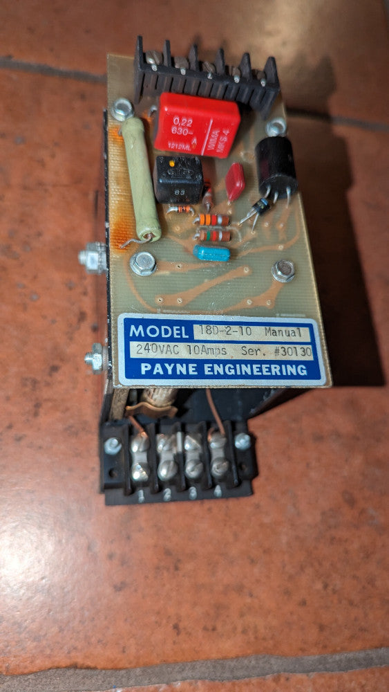 Payne Engineering 18D-2-10 Manual Safety Relay