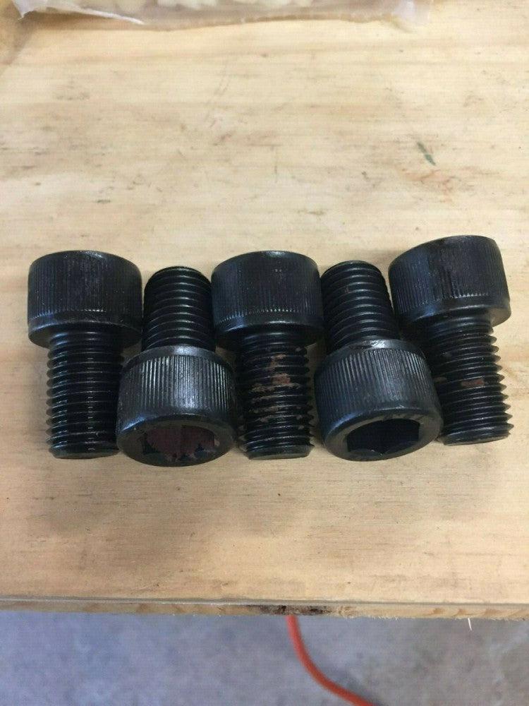 Lot of 5 M16-2.0 Socket Head Allen Drive Cap Screws 25mm Long Black Oxide