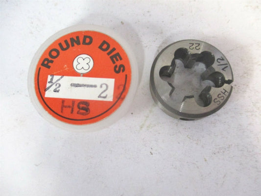 1/2"-2 High Speed Steel Round Adjustable Screw Die