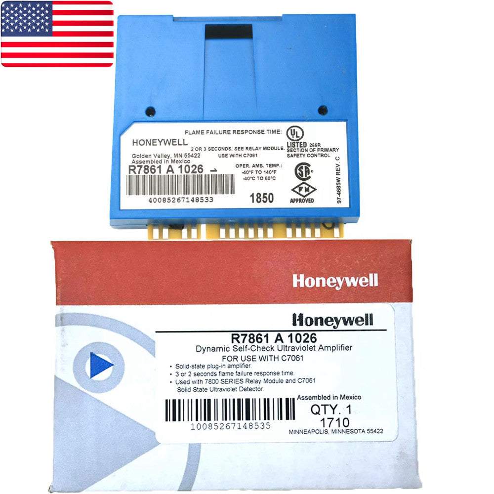 New In Box HONEYWELL R7861A1026 Ultraviolet Flame Amplifier - US Stock
