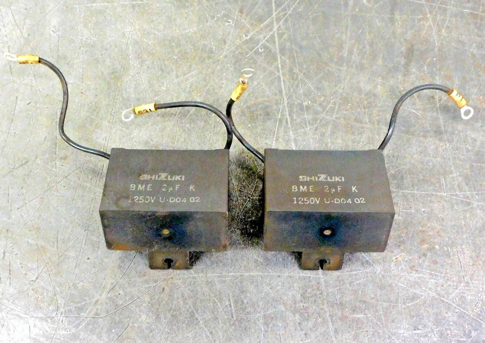 SHIZUKI BME2FK Capacitor 1250 V U D04 02 Lot of Two (2)