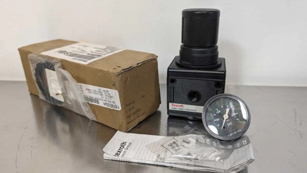 Rexroth 0821302500 Pneumatic Regulator 7-145 PSI Bosch Aventics 1/2" 0.5-10 Bar