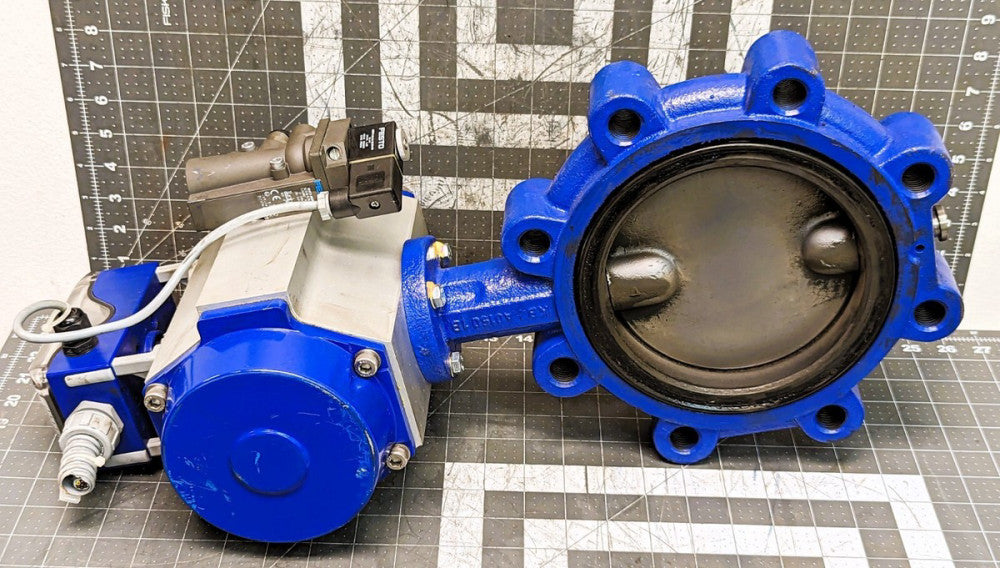 DN150 Crane Butterfly Valve With Revo Pneumatic Controller WORKING PULL [Z5F#2]