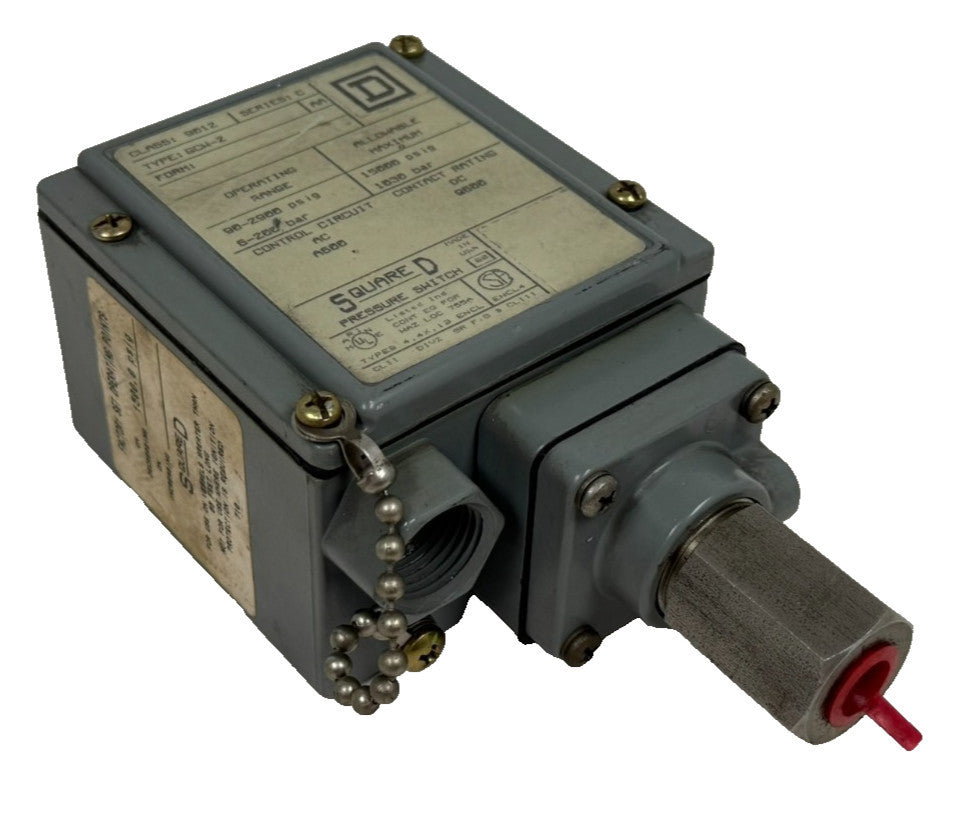 NEW SQUARE D 9012-GCW-2 PRESSURE SWITCH SER. C 9012GCW-2 9012GCW2