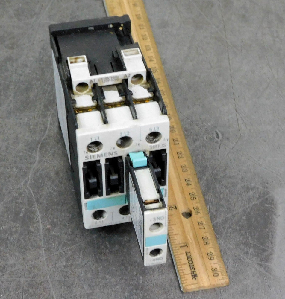 Siemens 3RT1025-1A Contactor w/ 3RH1921-1HA22