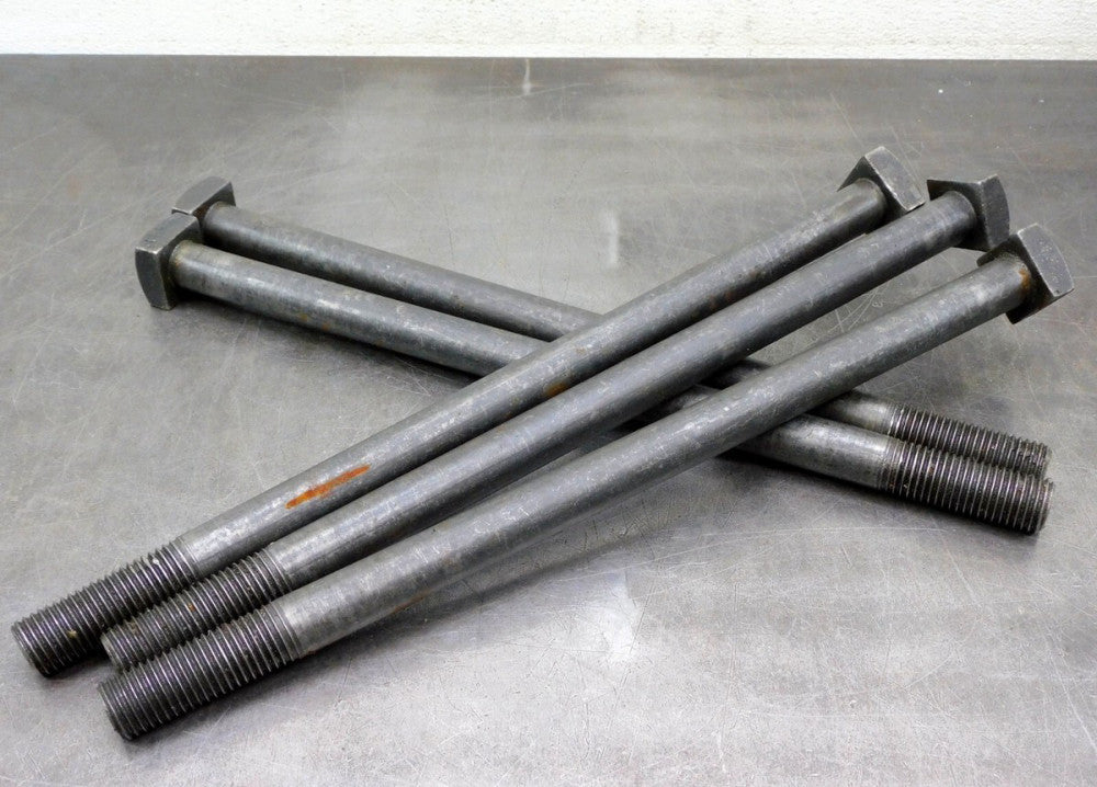 Square Head Die Bolt Tie Down Bolt Fastener T-slot 1" X 18" SAE Lot of Five (5)