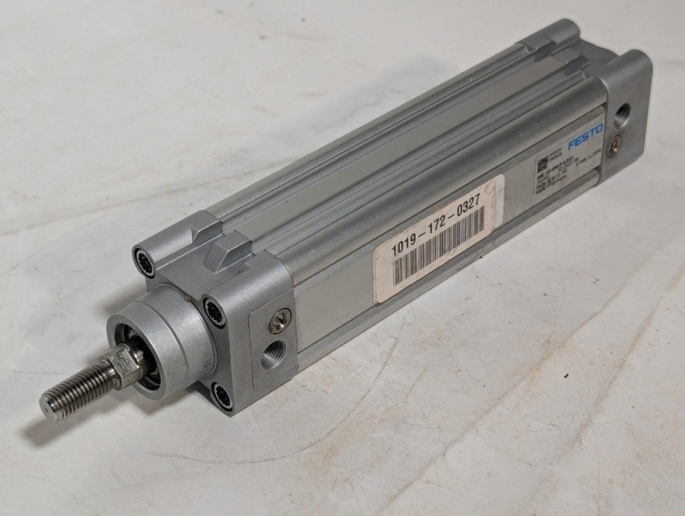 Festo DNC-32-100-P-A-S11 cylinder, 163302, 02-2022:08, 1.2MPa max as pictured