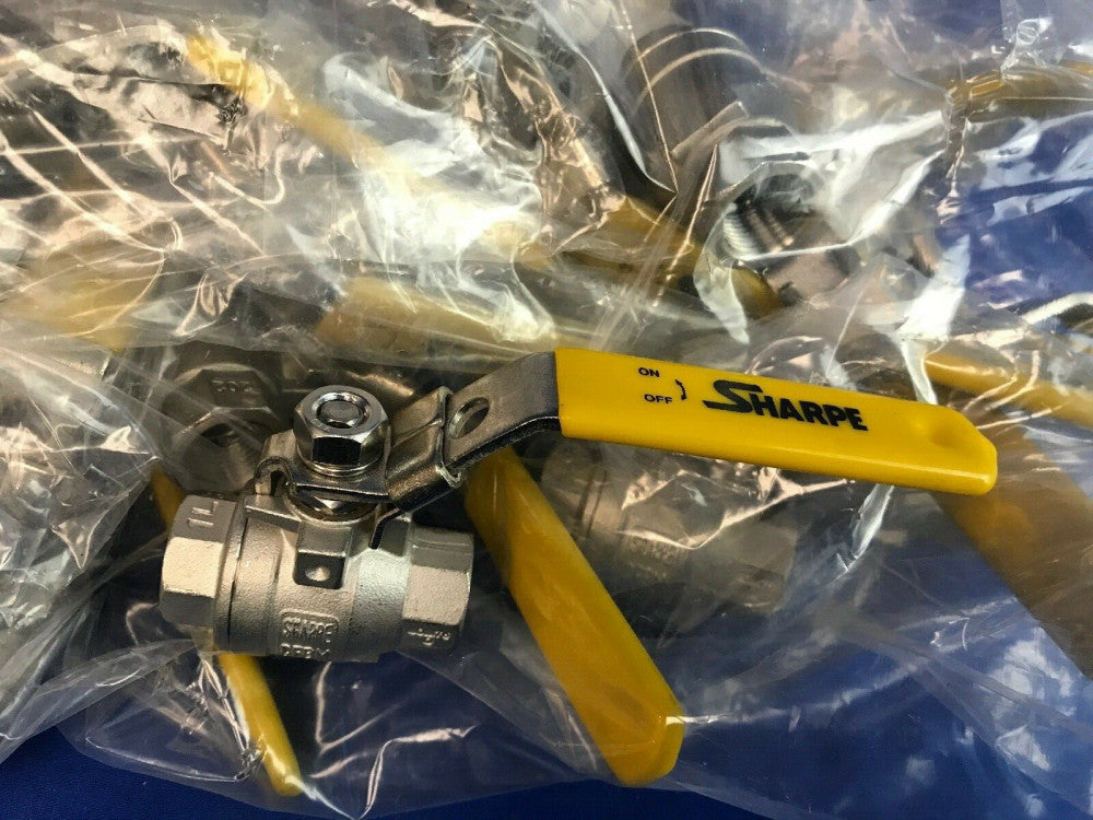 (LOT OF 21 NEW) SHARPE CF8M 3/8" STAINLESS STEEL BALL VALVES 1000 CWP