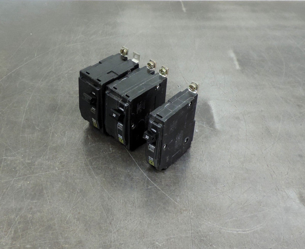 Square D Circuit Breaker  AD-8290 RS-9552  AD9112  Lot of 3