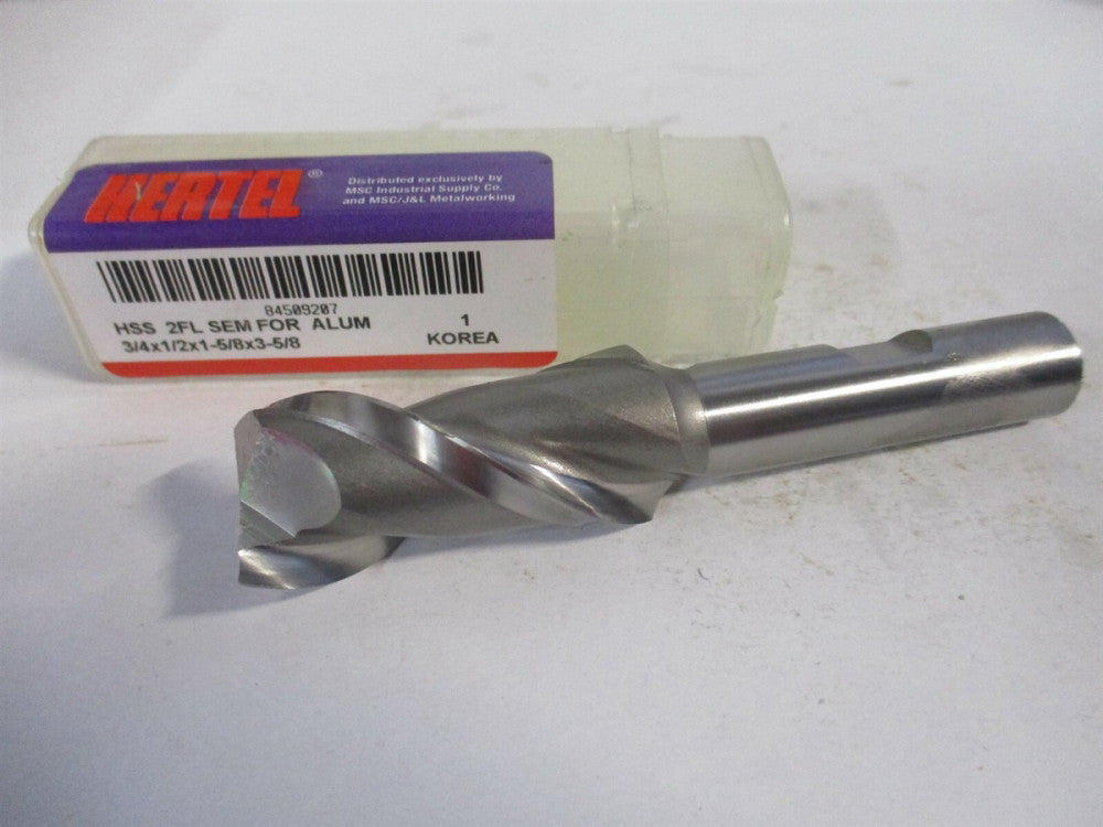 (GG99914142) 3/4" x 1-5/8" x 1/2" x 3-5/8" OAL 2 Flute HSS Square End Mill 