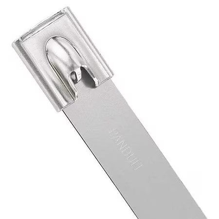 Panduit Mlt6sh-Lp Cable Tie, 23-1/2 In L, 6 In Max Bundle Dia., Silver, 304