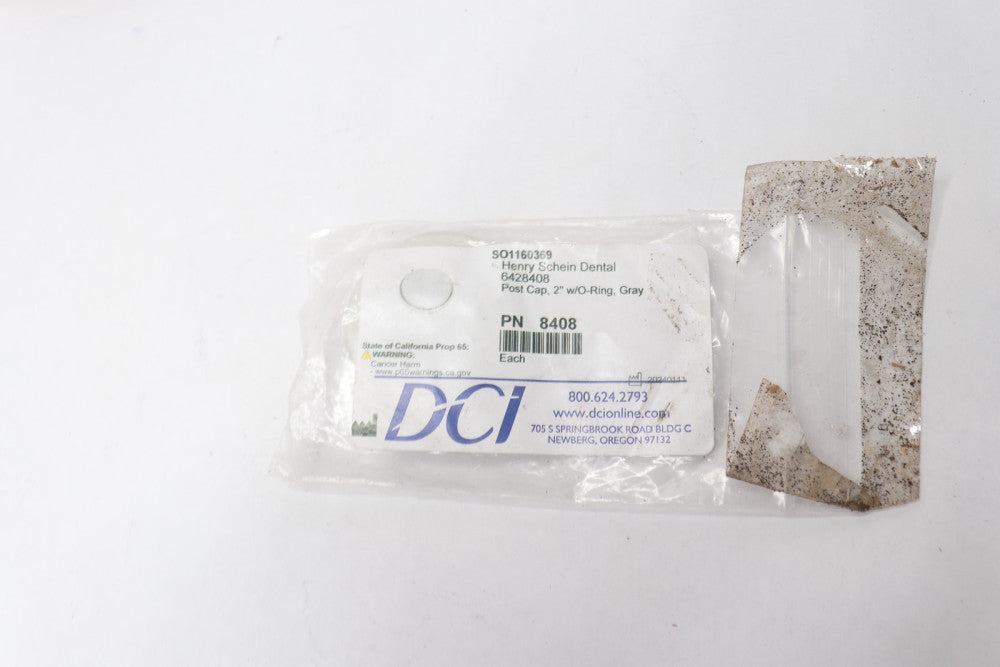 DCI Post Cap Gray 2" w/O-Ring 8408