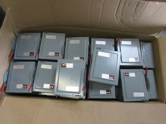 38 - CUTLER-HAMMER DG221U SAFETY SWITCH, 30A, 2P, 120/240V Non-Fusible, ALL NEW!