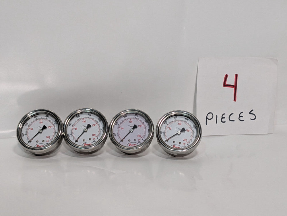 [4] Dwyer SGD-D0742N Pressure Gauges 200 PSI 316 SS