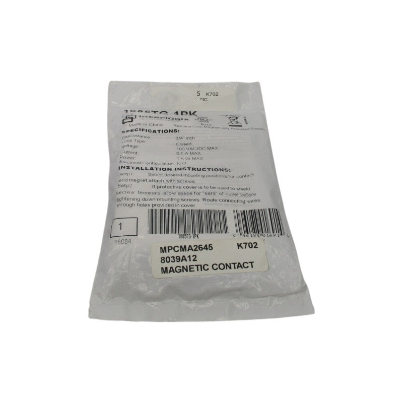 INTERLOGIX 1085TG-1PK 100VAC/DC 0.5A NSMP