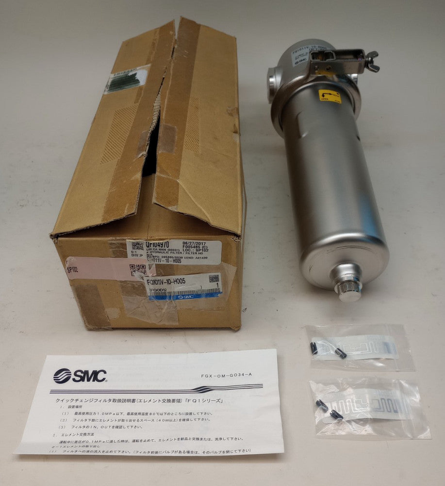 SMC FQ1011V-10-H005 Hydraulic Filter And Housing EH23R10GV