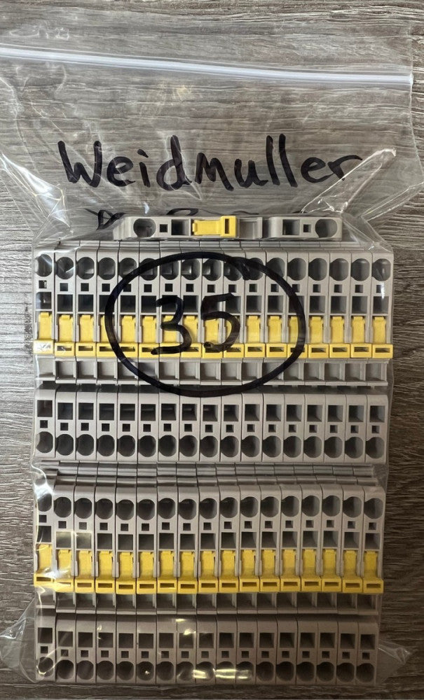 Weidmuller ZTR 2.5 Test-Disconnect 2-Position Terminal Block, Qty:35